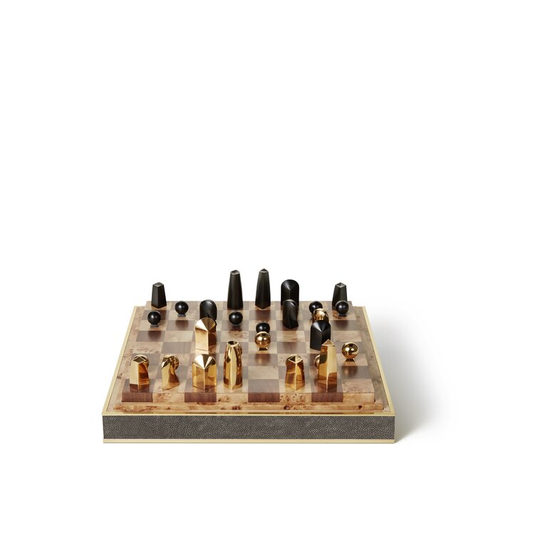 AERIN Chess Board Game Perigold